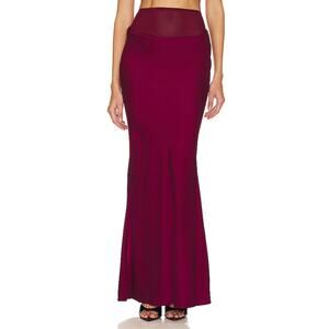 Nbd 'Eleni' Red Satin Maxi Skirt Size XS - NWT